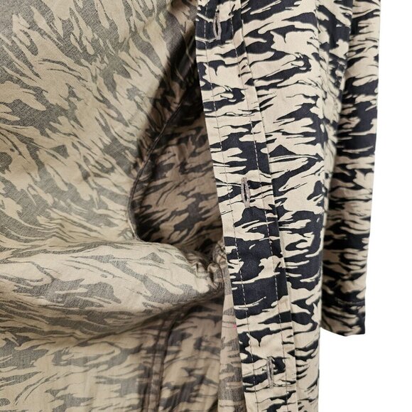 Foundry Supply Co Men Short Sleeve Shirt Cotton Spandex Big Tall 2XLT Black Tan - Picture 5 of 6